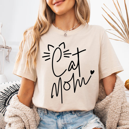 My Cat Mom Tee New
