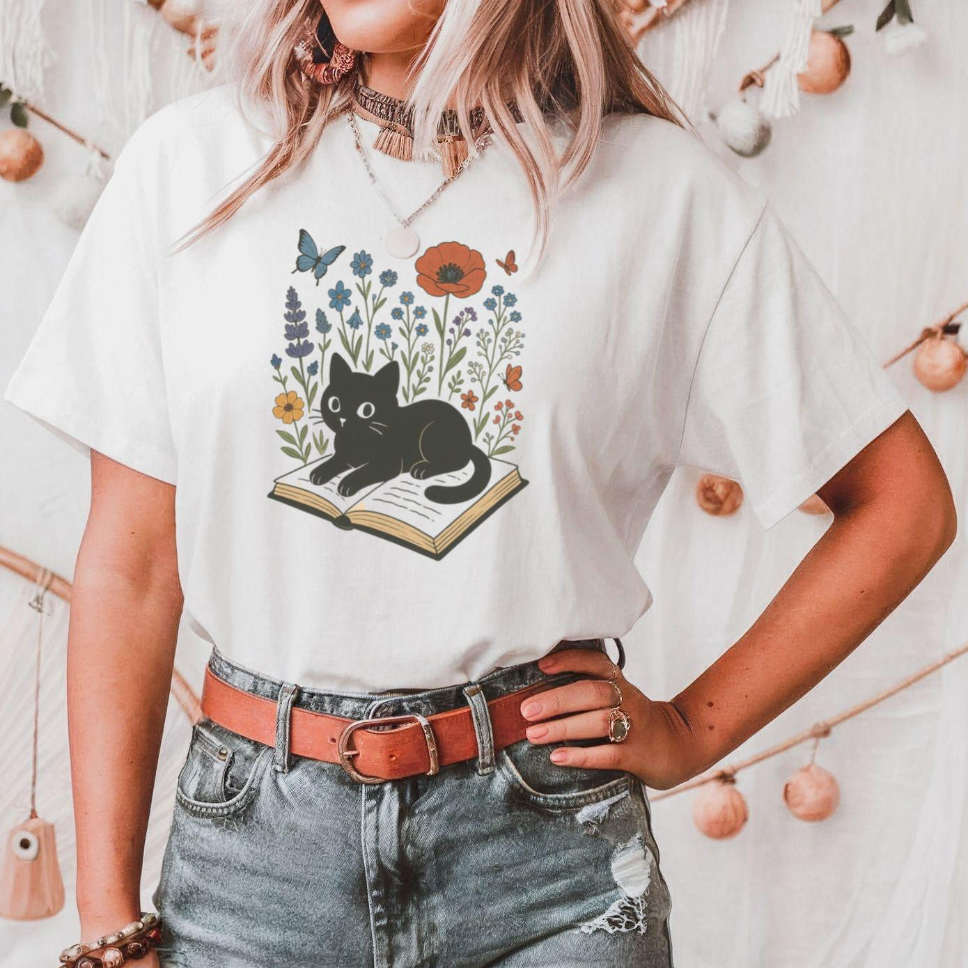Floral Cat Shirt