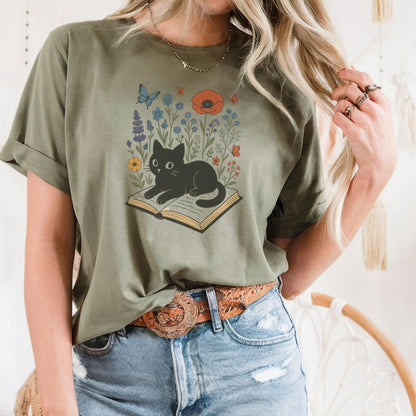 Floral Cat Shirt