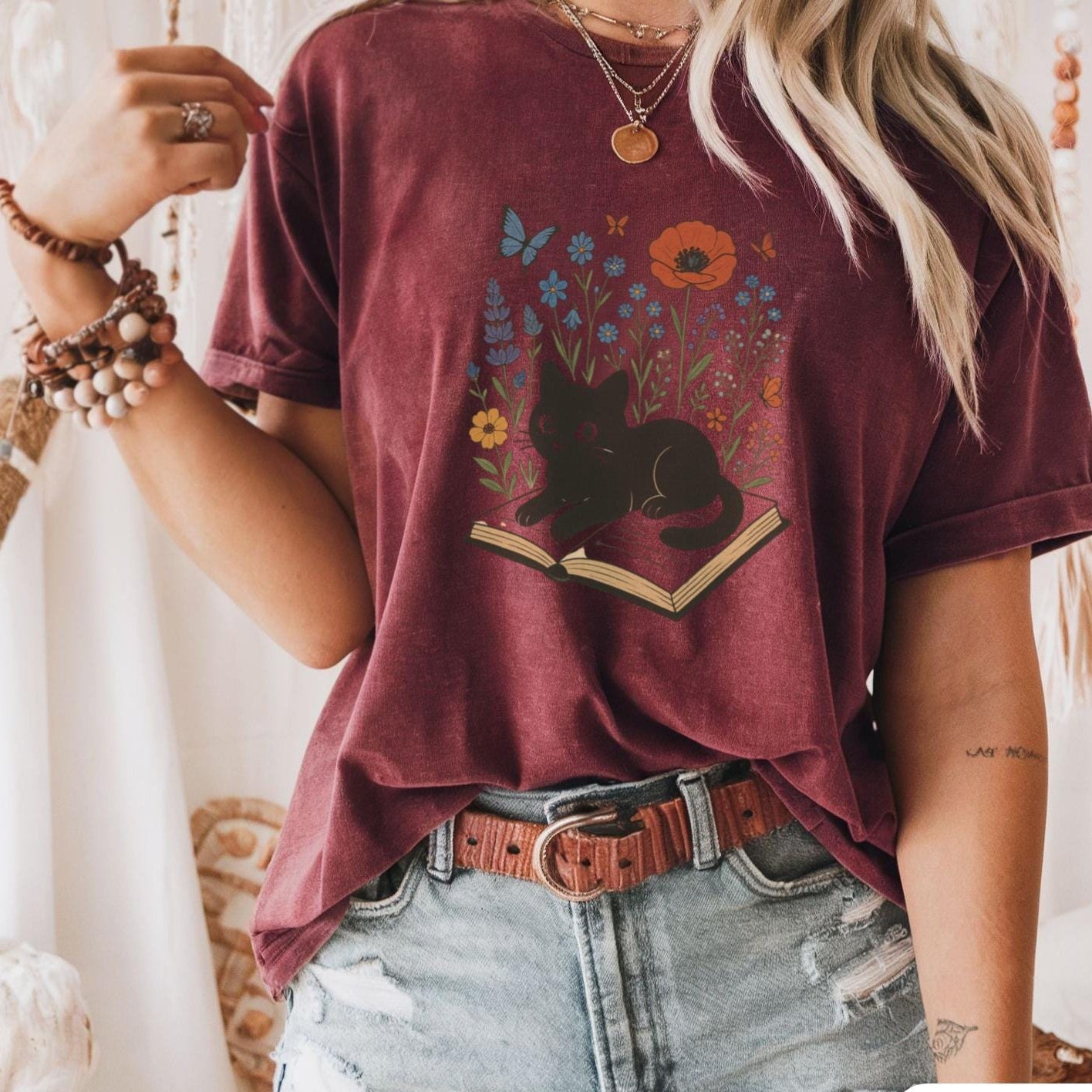 Floral Cat Shirt