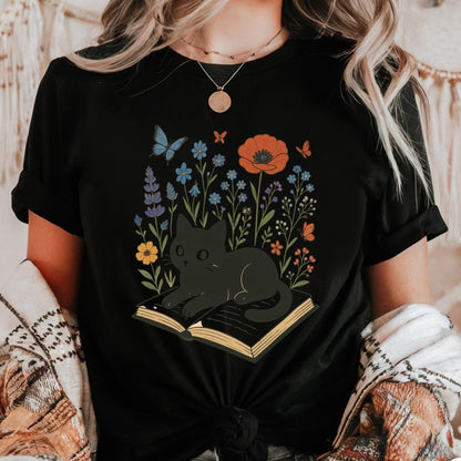Floral Cat Shirt