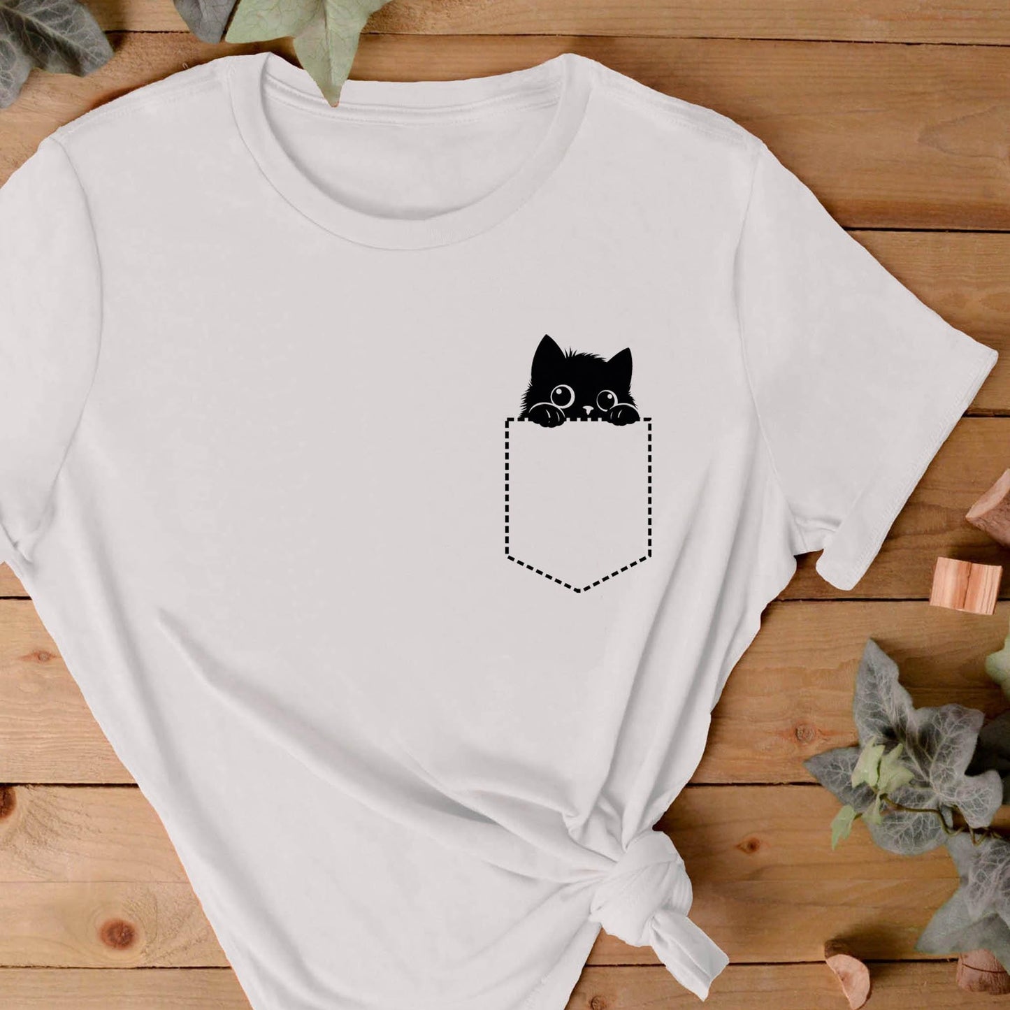 The Peeking Cat Tee