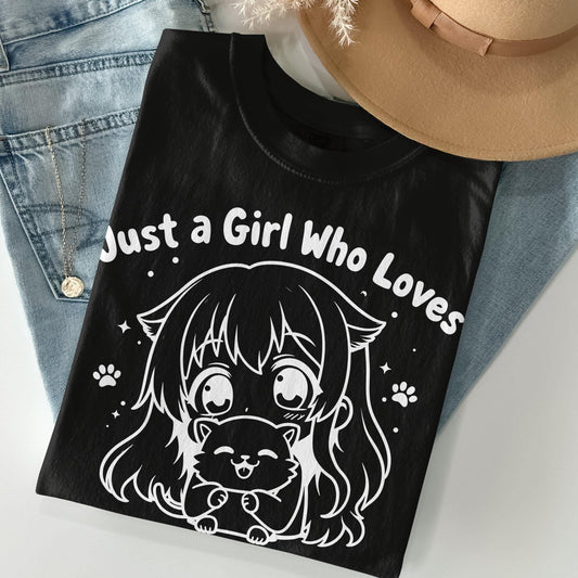 Anime Cat Tee