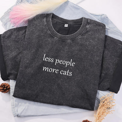 Less People More Cats Shirt