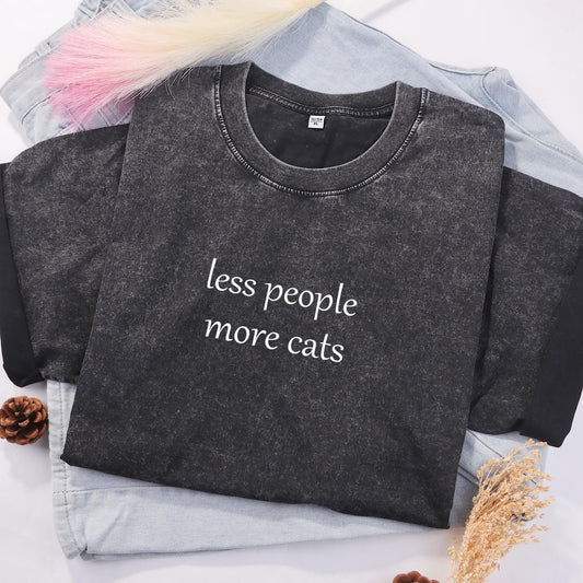 Less People More Cats Shirt