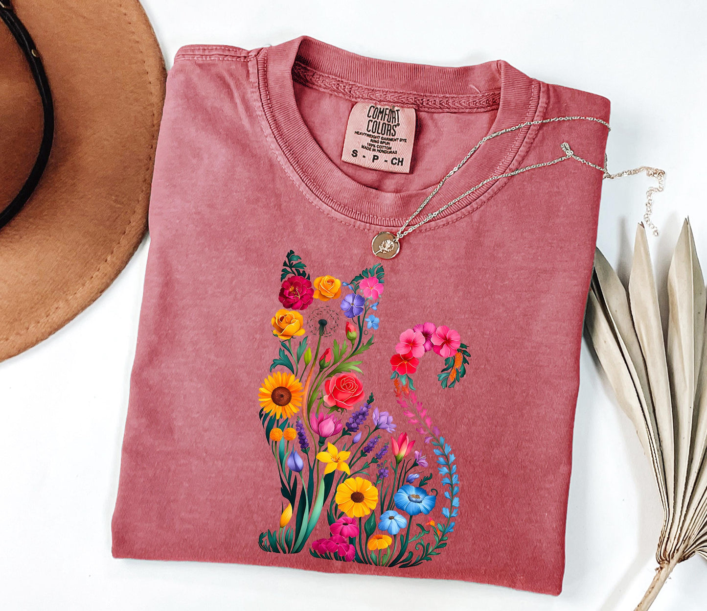 Floral Cat Shirt V8