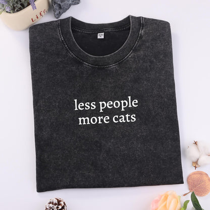 Less People More Cats Shirt V2
