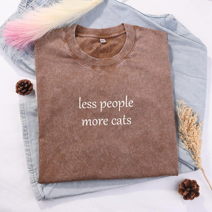 Less People More Cats Shirt