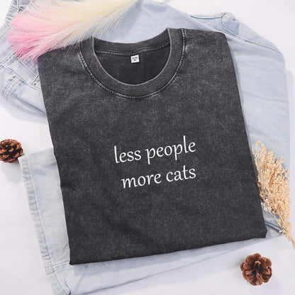 Less People More Cats Shirt