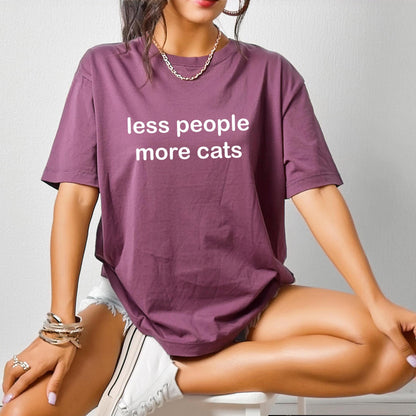 Less People More Cats Tee