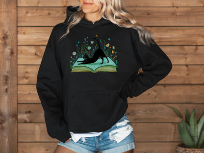 Boho Floral Book Hoodie