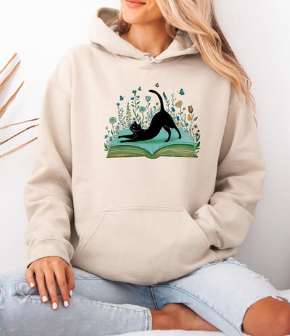 Boho Floral Book Hoodie