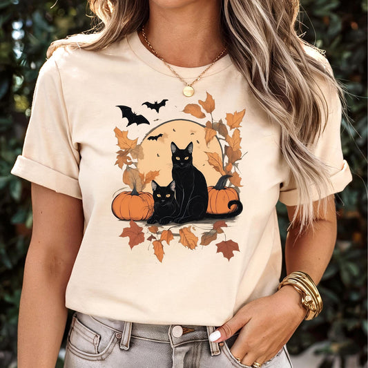 Halloween Cat Tee V2