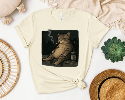 Funny Cat Smoke Tee