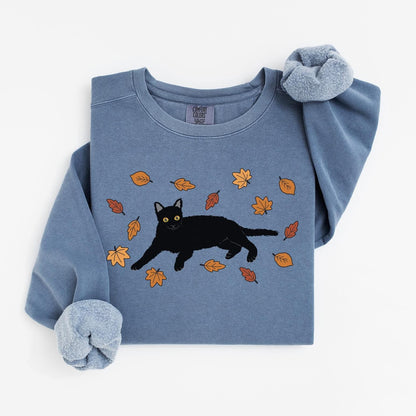 Black Cat Sweatshirt V17