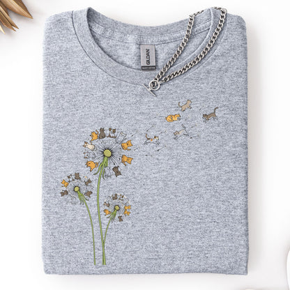 Fly Dandelion Cats T-Shirt
