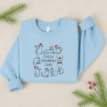 Crazy Christmas Cats Sweater