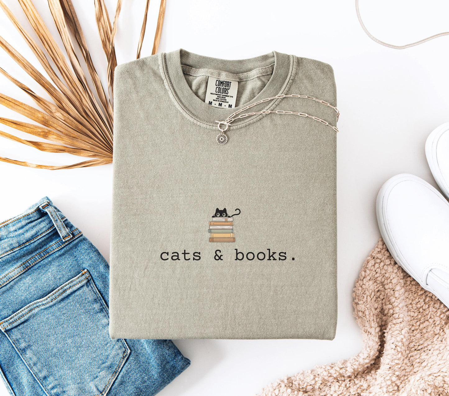 Cats & Books Shirt V4