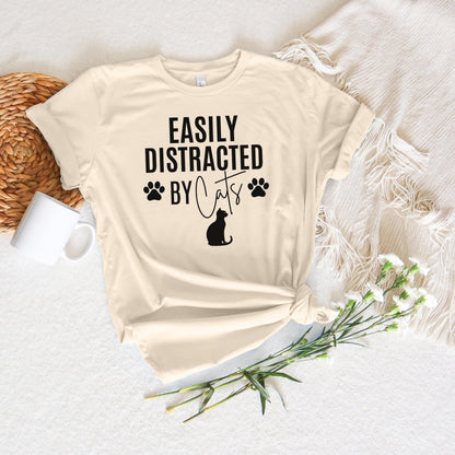 Easily Distracted By Cats T-Shirt 9