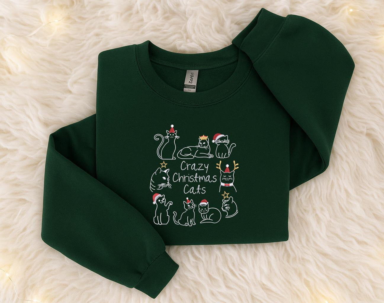 Crazy Christmas Cats Sweater