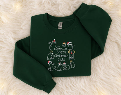 Crazy Christmas Cats Sweater