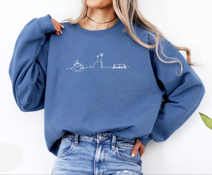 Coffee & Cats Sweater V12