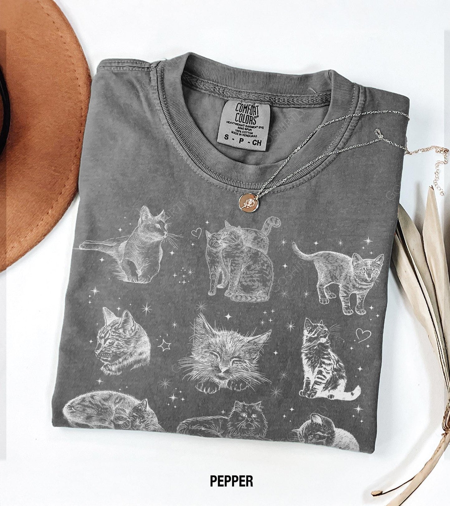 Cats 90s Vintage Style Tee