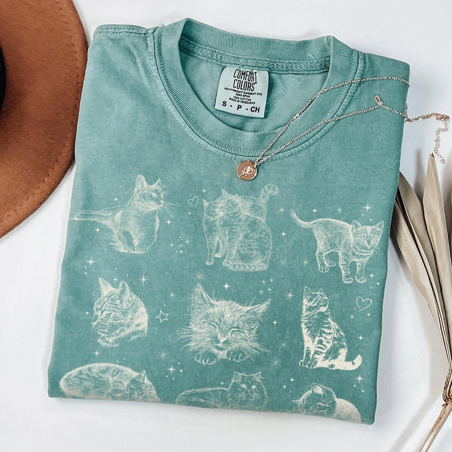 Cats 90s Vintage Style Tee