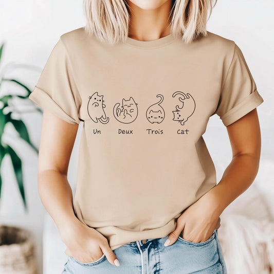 Un Deux Trois Cat Tee New