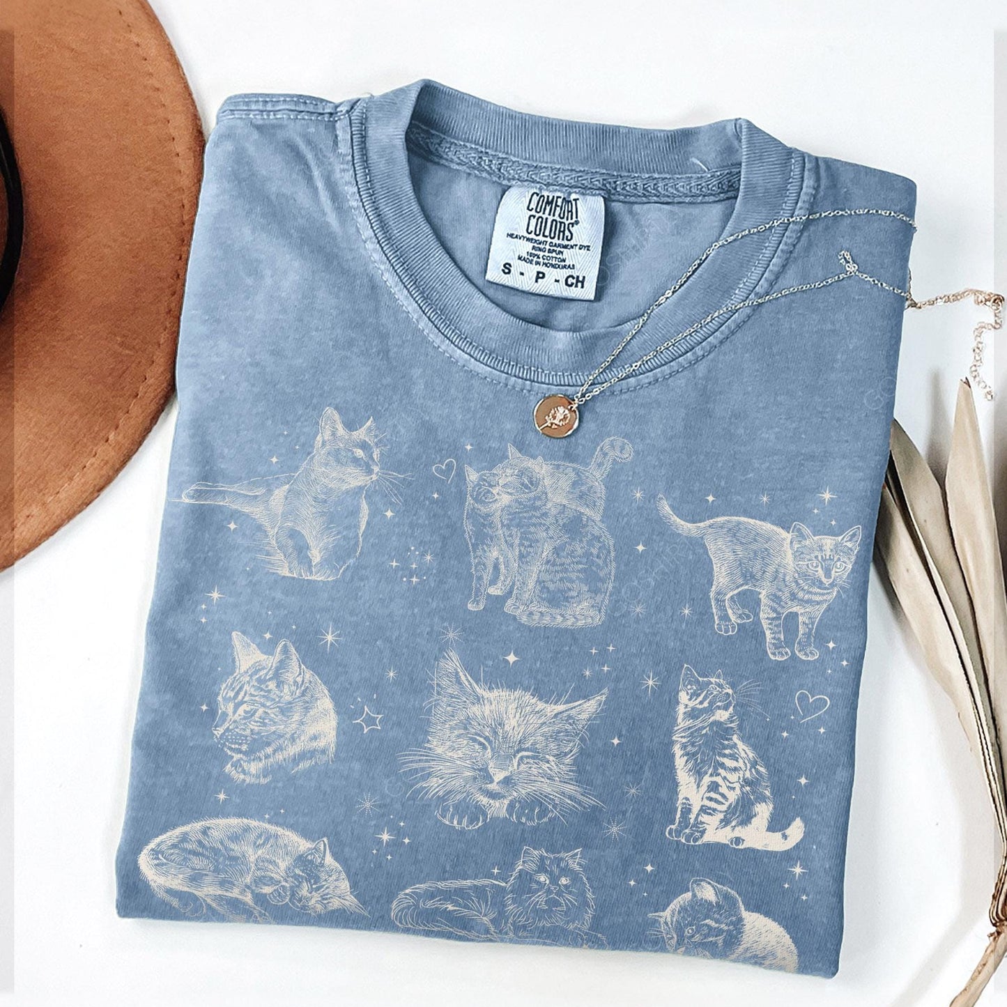 Cats 90s Vintage Style Tee
