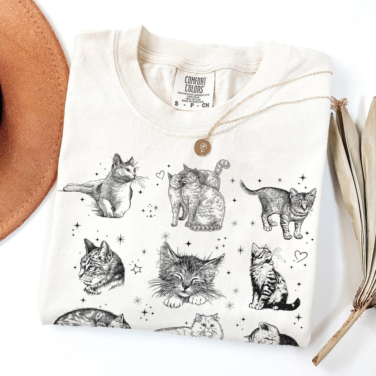 Cats 90s Vintage Style Tee