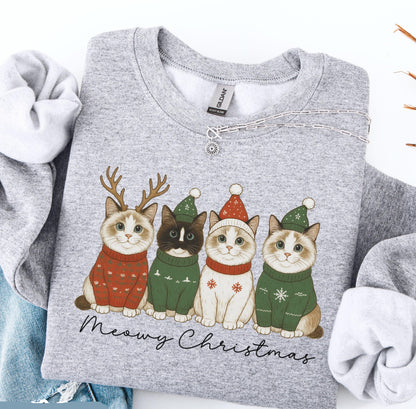 Meowy Christmas Sweater V12