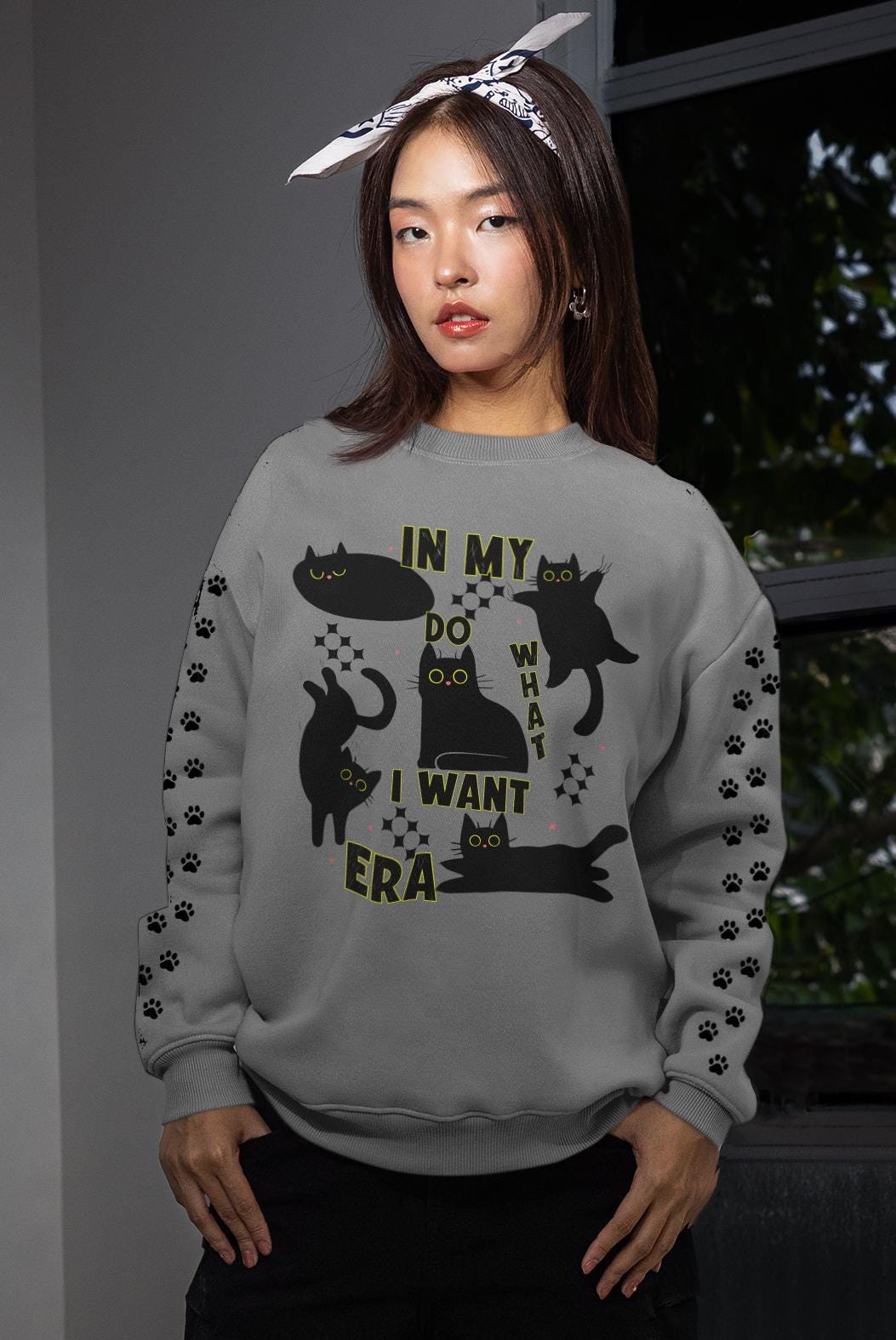 In My Do What I Want Era Cat Sweater