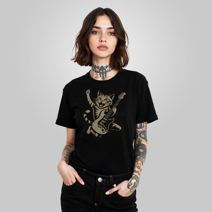 Cat Playing Guitar T-Shirt
