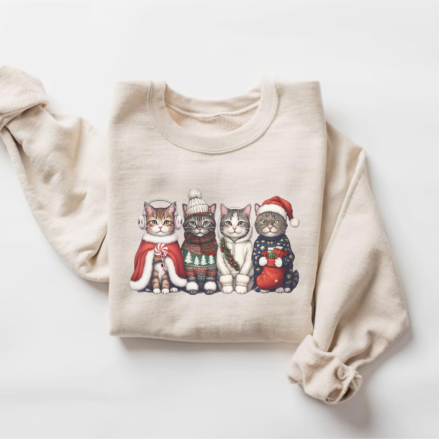 Cat Holiday Outfit Sweater