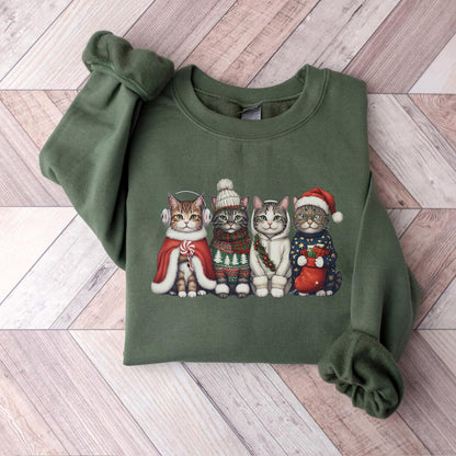Cat Holiday Outfit Sweater