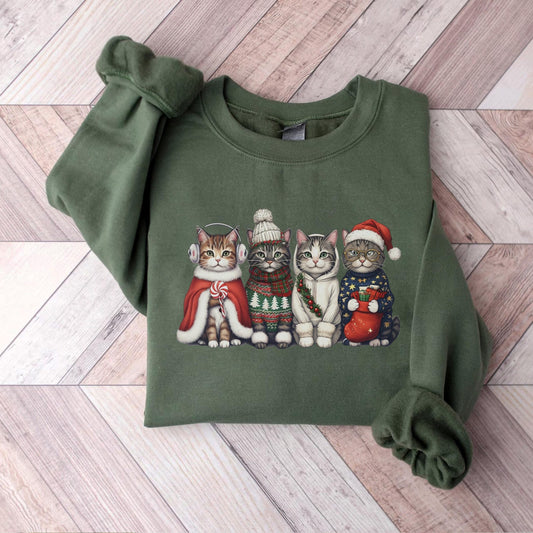 Cat Holiday Outfit Sweater