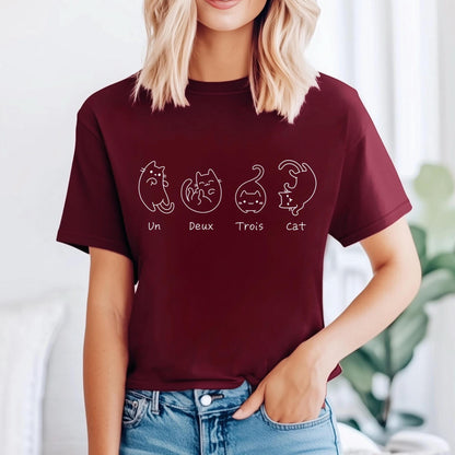 Un Deux Trois Cat Tee New