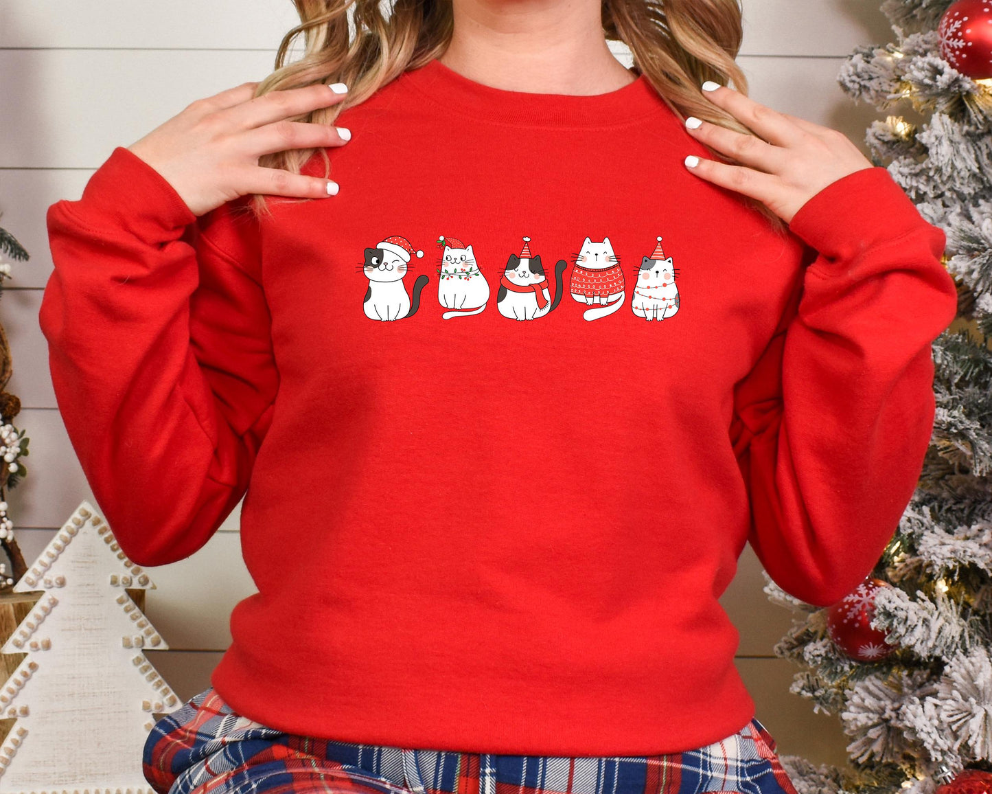 Cute Cat Christmas Sweater