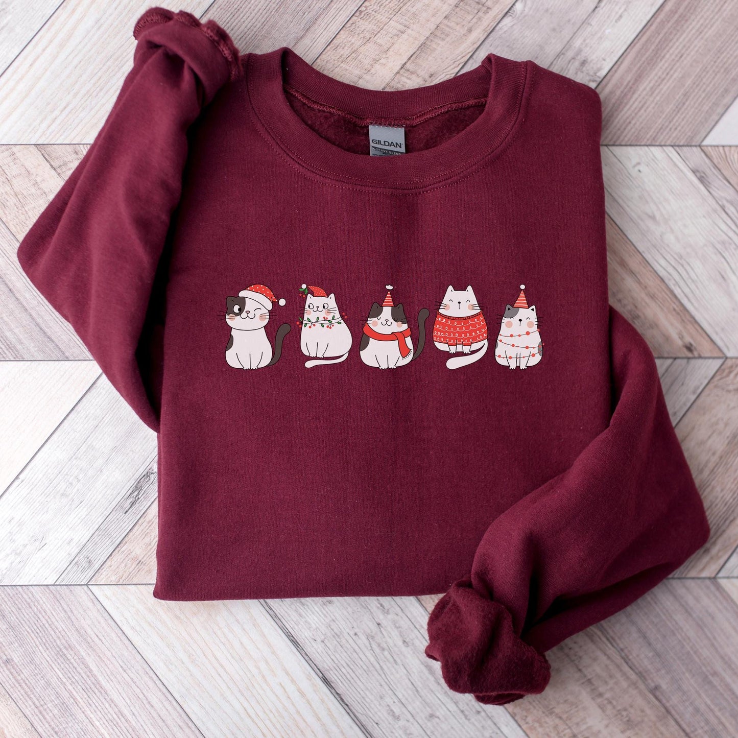 Cute Cat Christmas Sweater