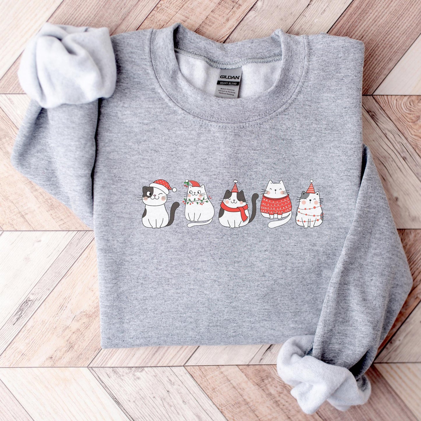 Cute Cat Christmas Sweater