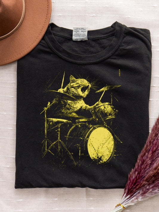 Rock Star Cat Tee