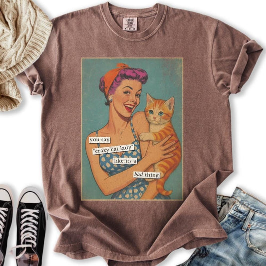 Funny Vintage Cat Tee
