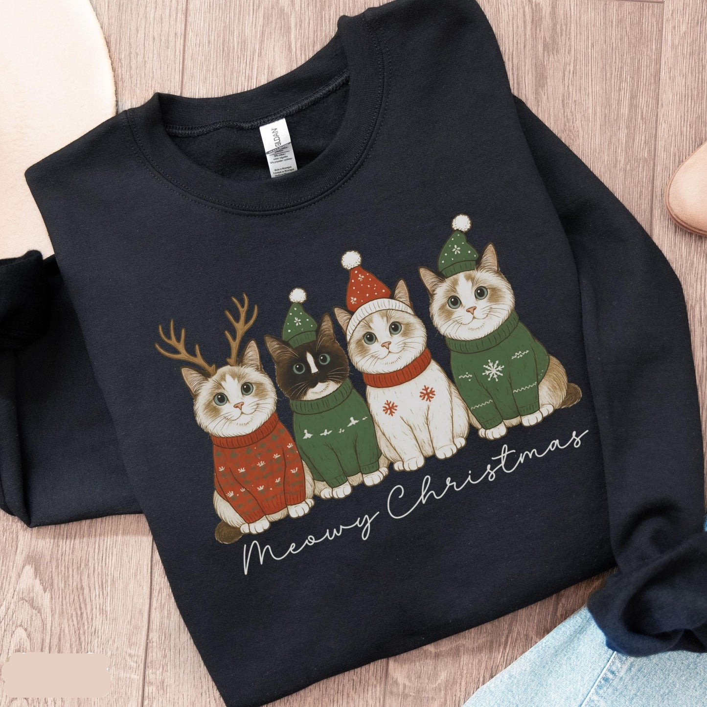 Meowy Christmas Sweater V12