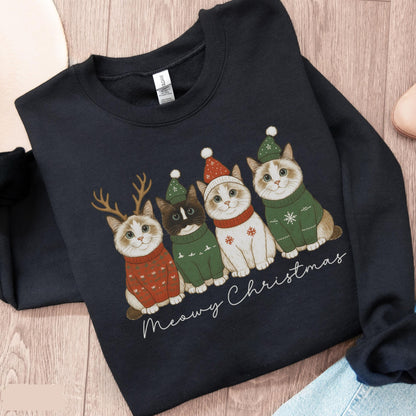 Meowy Christmas Sweater V12