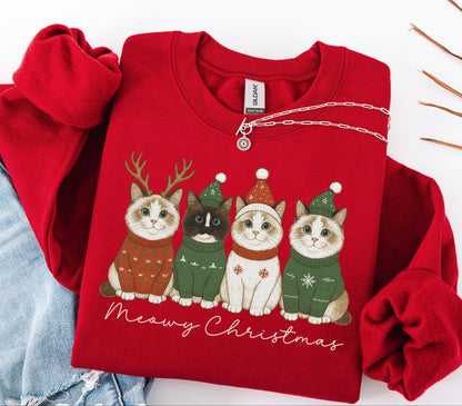 Meowy Christmas Sweater V12