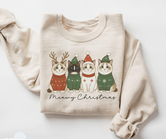 Meowy Christmas Sweater V12