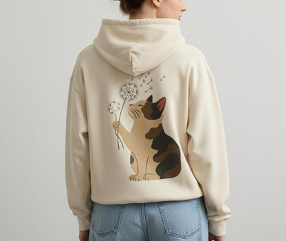 Calico Cat Dandelion Hoodie