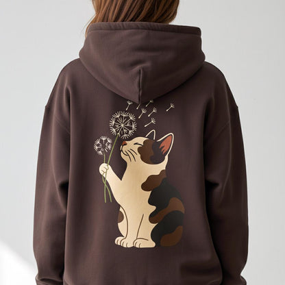 Calico Cat Dandelion Hoodie
