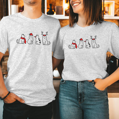 Doodle Christmas Cat Tee